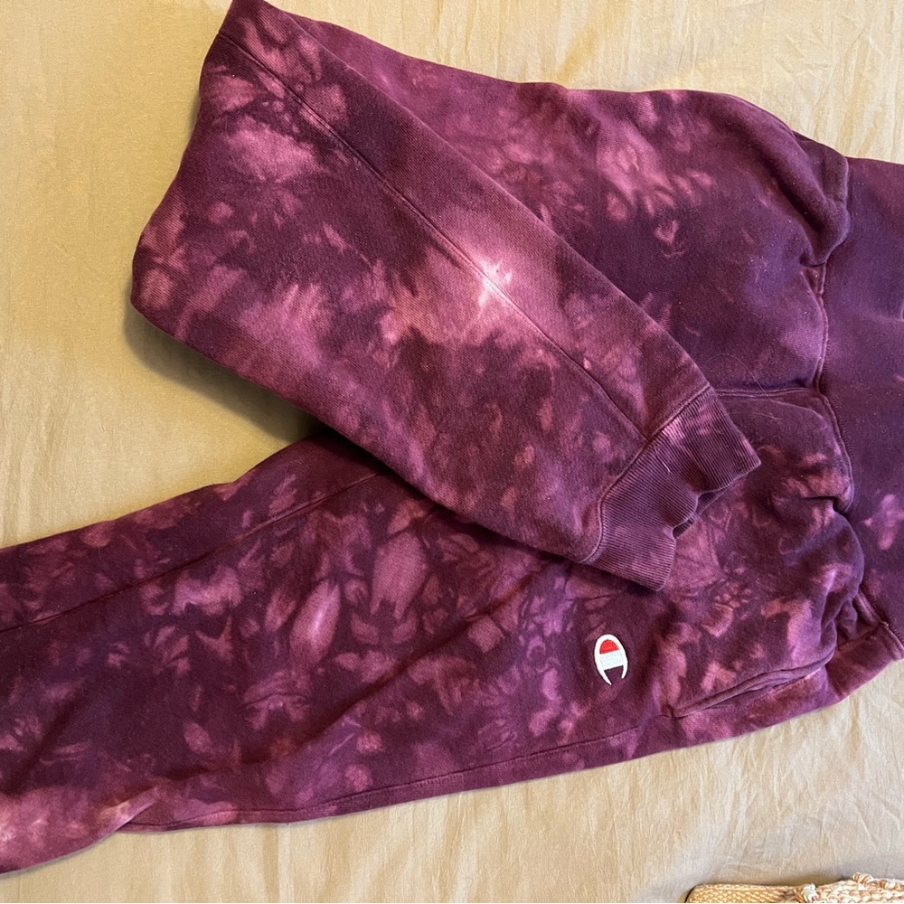 tie dye champion joggers